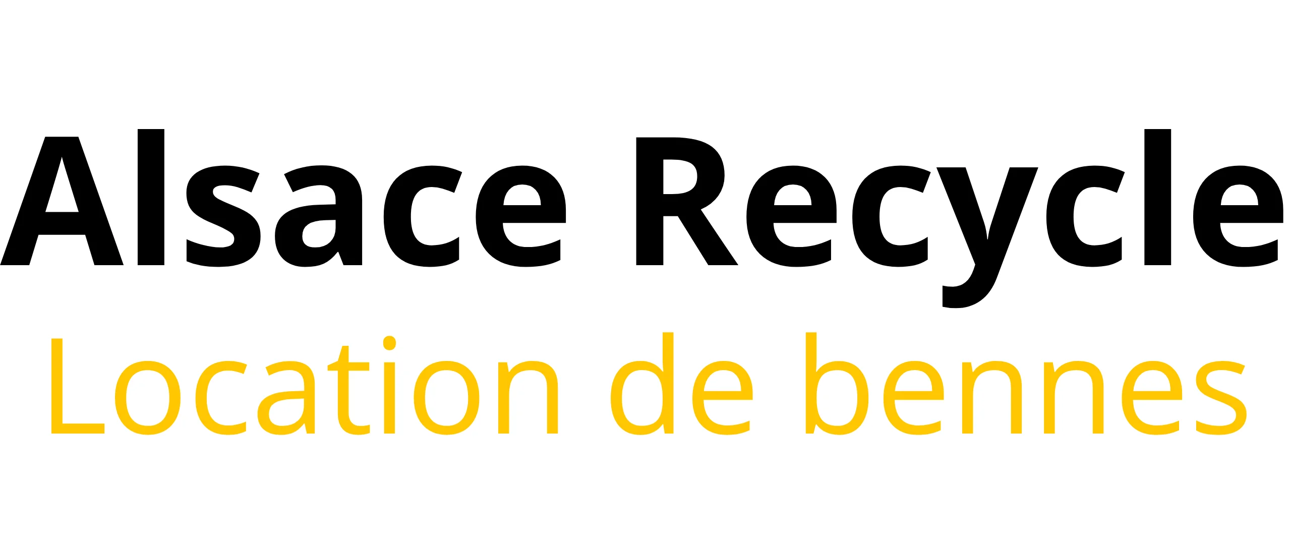 Logo Alsace Recycle location benne Alsace